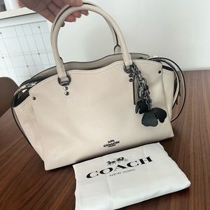 Coach Drew white snakeskin bag with tags!